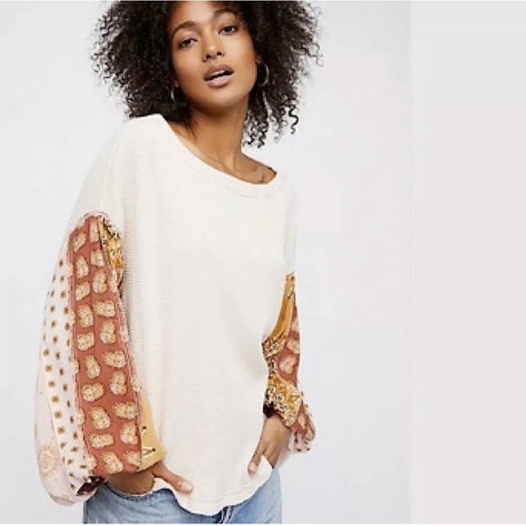 Free People Blossom Thermal Top in Rose - Picture 1 of 5